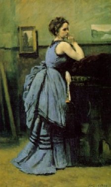 Woman in blue, 1874